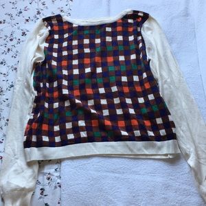 Checkered Sweater (NWOT)